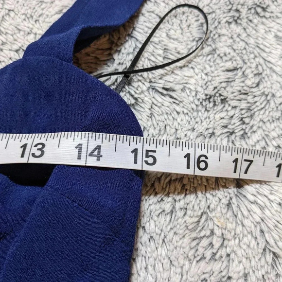 Reformation Blue Christina Midi Slit Dress Sleeveless Square Neckline XS - Picture 7 of 9